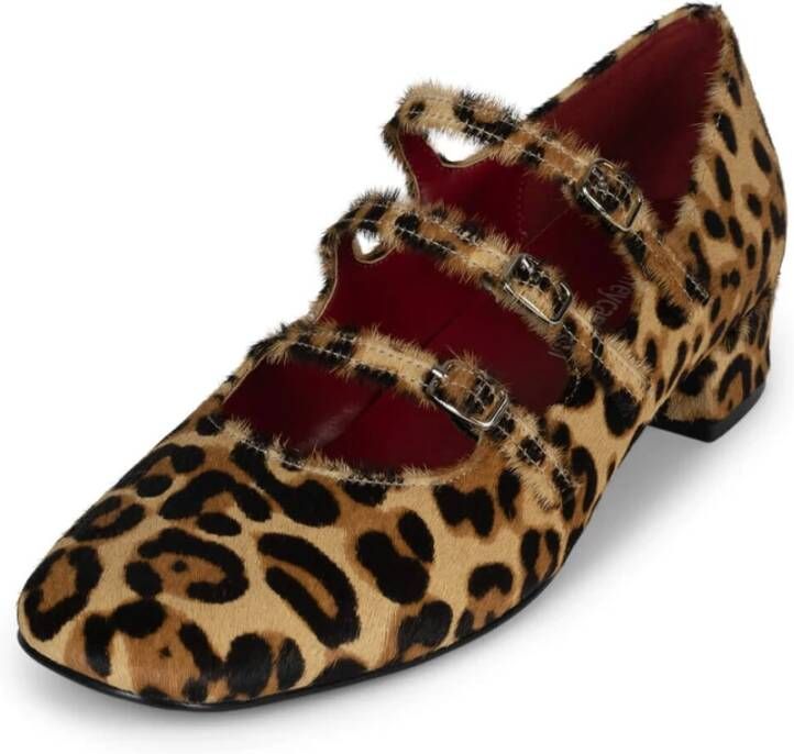 Jeffrey Campbell Cheetah Mary-Jane Pump Velcro Sluiting Multicolor Dames