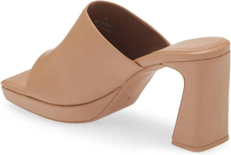 Jeffrey Campbell Donker Beige Platform Sandaal Beige Dames