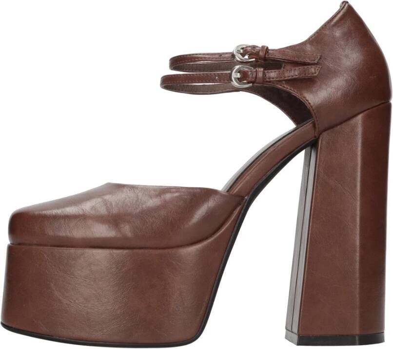 Jeffrey Campbell Met hak bruin Brown Dames