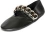 Jeffrey Campbell Metal Dome Mary-Jane Ballet Flats Black Dames - Thumbnail 2