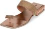 Jeffrey Campbell Rose Gold Juweel Slide Sandaal Combo Pink Dames - Thumbnail 2