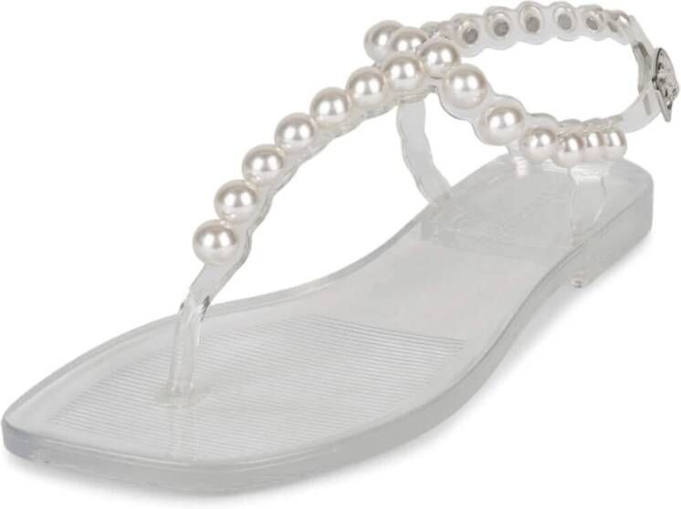 Jeffrey Campbell Versierde T-Bar Jelly Sandaal White Dames