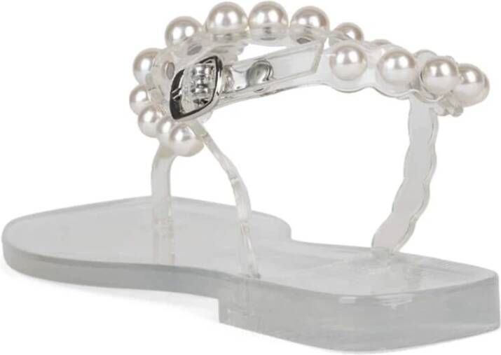 Jeffrey Campbell Versierde T-Bar Jelly Sandaal White Dames