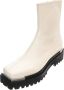 Jeffrey Campbell Witte leren enkellaarzen met middelhoge schacht White Dames - Thumbnail 2