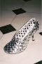 Jeffrey Campbell Zilveren geweven stiletto pump Gray Dames - Thumbnail 2