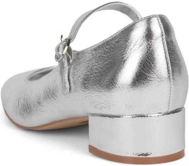 Jeffrey Campbell Zilveren Mary-Jane Kitten Heel Schoenen Gray Dames