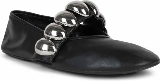 Jeffrey Campbell Zwarte Ballet Platte Schoenen Elegant Ontwerp Black Dames