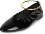 Jeffrey Campbell Zwarte Crinkle Patent Ballerina met Metalen Enkelband Black Dames - Thumbnail 2