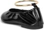 Jeffrey Campbell Zwarte Crinkle Patent Ballerina met Metalen Enkelband Black Dames - Thumbnail 3