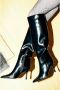 Jeffrey Campbell Zwarte Glanzende Kniehoge Stiletto Laars Black Dames - Thumbnail 5