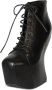 Jeffrey Campbell Zwarte leren sleehak laarzen Black Dames - Thumbnail 3