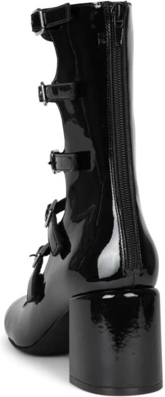 Jeffrey Campbell Zwarte Patent Mary-Jane Pump met Gesp Black Dames