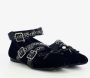 Jeffrey Campbell Zwarte platte schoenen met enkelband Black Dames - Thumbnail 2