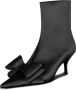 Jeffrey Campbell Zwarte Satijnen Strik Detail Kitten Hak Laars Black Dames - Thumbnail 2