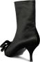 Jeffrey Campbell Zwarte Satijnen Strik Detail Kitten Hak Laars Black Dames - Thumbnail 3