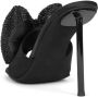 Jeffrey Campbell Zwarte Satijnen Strikdetail Hakken Muiltjes Black Dames - Thumbnail 3