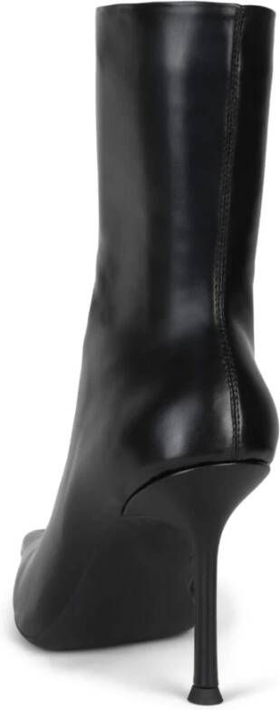 Jeffrey Campbell Zwarte Stiletto Bootie met Puntige Neus Black Dames