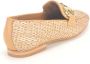 Jhay Beige Raffia Moccasin Loafers met Gar Versiering Beige Dames - Thumbnail 2