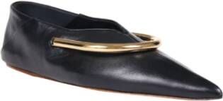 Jil Sander Tijdloze Elegantie Ballerina`s Zwart Dames