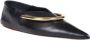 Jil Sander Luxe Leren Puntige Ballerina Flats Black Dames - Thumbnail 2