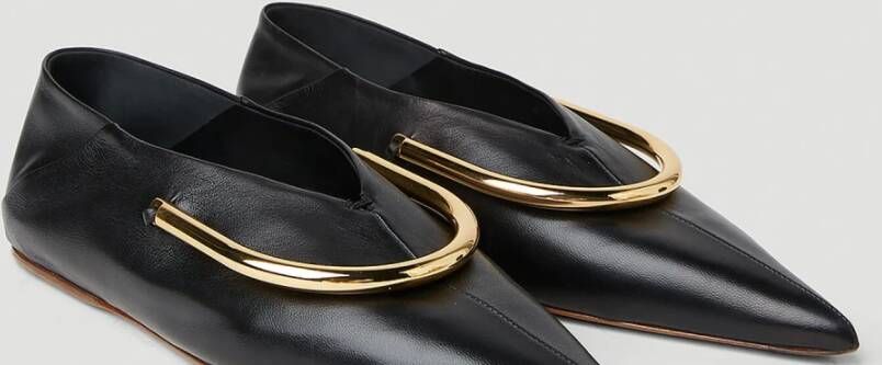 Jil Sander Ballerina`s Zwart Dames