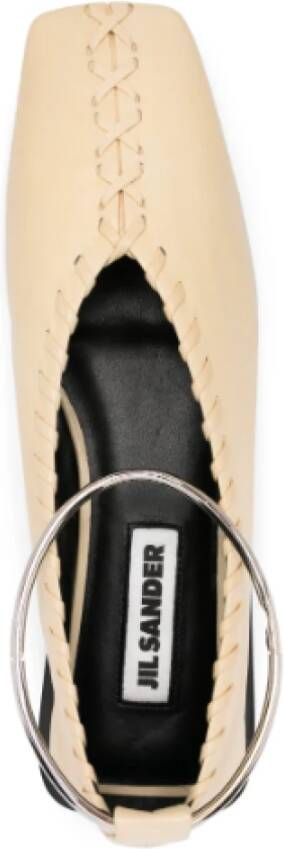 Jil Sander Beige Ballerina Schoenen Beige Dames