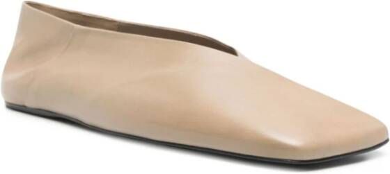 Jil Sander Beige Ballerina Schoenen voor Vrouwen Beige Dames