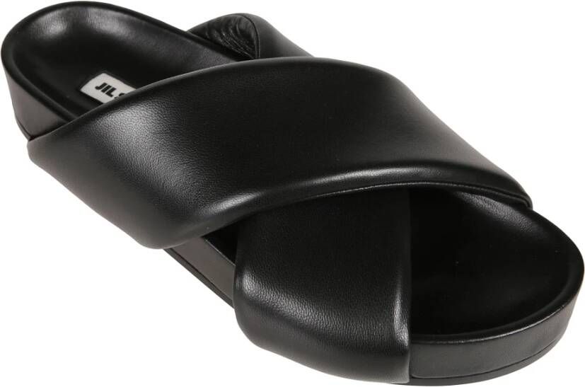 Jil Sander Comfortabele Sandalen voor Dagelijks Gebruik Black Heren