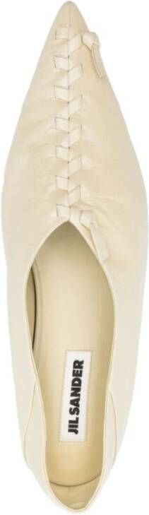 Jil Sander Elegante Ballerina Schoenen Beige Dames