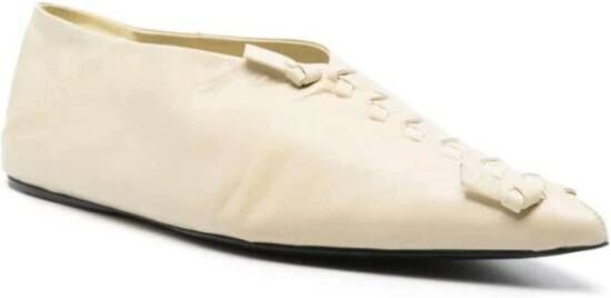 Jil Sander Elegante Ballerina Schoenen Beige Dames