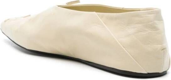 Jil Sander Elegante Ballerina Schoenen Beige Dames