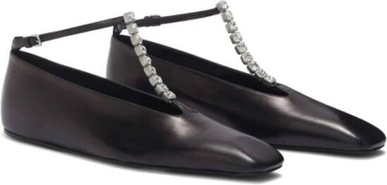 Jil Sander Elegante Ballerina Schoenen Black Dames