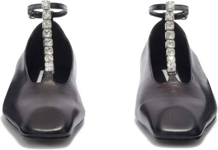 Jil Sander Elegante Ballerina Schoenen Black Dames