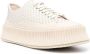 Jil Sander Elegante Beige Leren Sneakers Beige Dames - Thumbnail 6