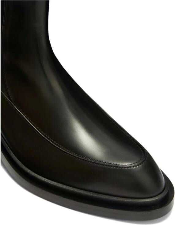 Jil Sander Elegante Enkellaars Black Dames