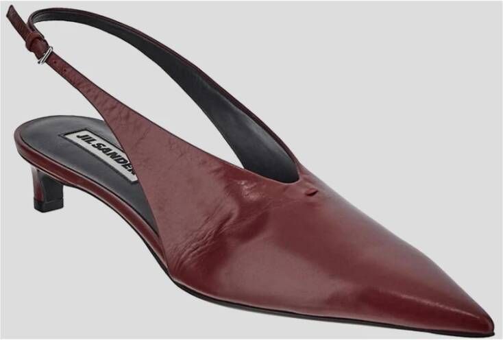 Jil Sander Elegante Hakken Schoenen Red Dames