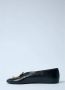 Jil Sander Goud-tone Leren Ballerina Pumps Black Dames - Thumbnail 4