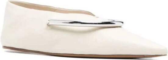 Jil Sander Grijze Gesloten Ballerina Flats Gray Dames