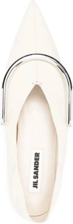 Jil Sander Grijze Gesloten Ballerina Flats Gray Dames