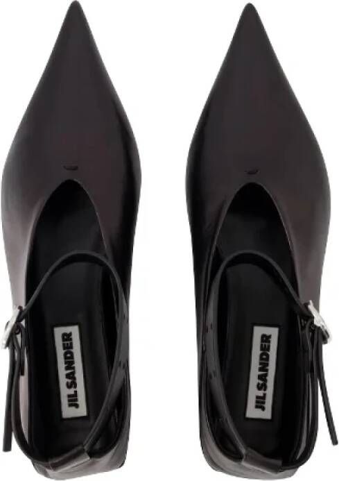 Jil Sander Leather flats Black Dames