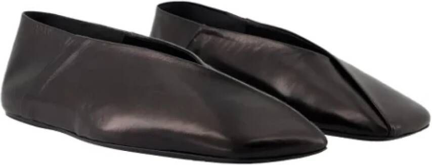 Jil Sander Leather flats Black Dames