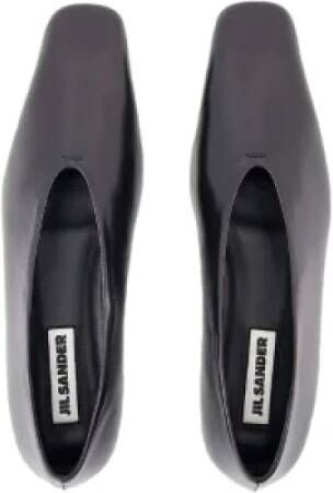 Jil Sander Leather flats Black Dames