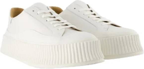 Jil Sander Leather sneakers Beige Dames