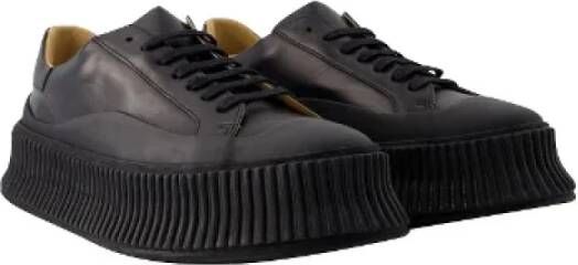 Jil Sander Leather sneakers Black Dames
