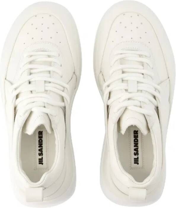 Jil Sander Leather sneakers White Dames