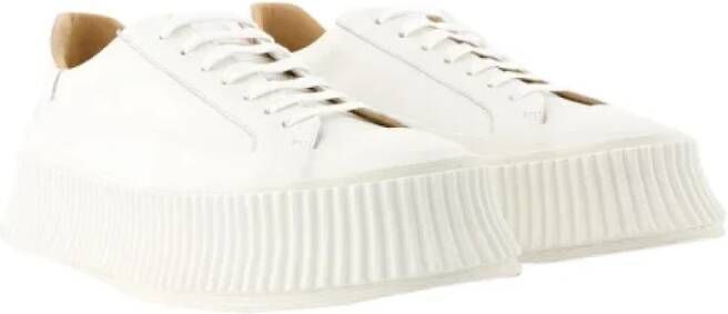 Jil Sander Leather sneakers White Heren