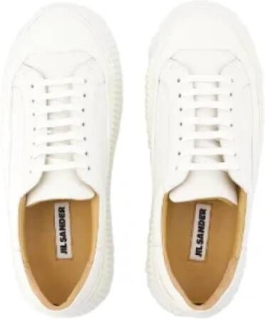 Jil Sander Leather sneakers White Heren