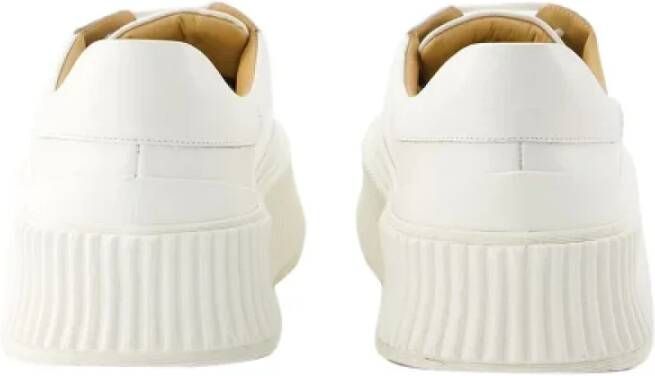 Jil Sander Leather sneakers White Heren