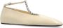 Jil Sander Leren ballerina's Beige Dames - Thumbnail 4