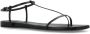 Jil Sander Leren sandalen Black Dames - Thumbnail 4